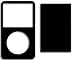 Electronics : RE:LAUNCH V00-016 ISLICKER: GLOSSY BLACK FOR VIDEO IPOD (ACCESSORY)