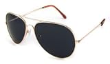 UrbanSpecs Sunglasses - Classics - Aviator / Frame: Gold Lens: Grey