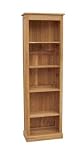 MODERN 100% SOLID OAK CONTEMPORARY 'BROOKLYN' 4 SHELF ALCOVE BOOKCASE / DISPLAY UNIT ~ OA015 BY COACH HOUSE