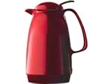 Rotpunkt 220B/R Fire Red Vacuum Carafe with Press-to-Pour Stopper 34-oz.