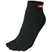 injinji Performance Mini Crew Toesocks,Black,Large
