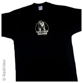 BIKER T-Shirt - Cats Suck Saloon (Black)
