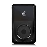Blk Silicon Case for 30GB Ipod with Scratch Resistant Clear Visor