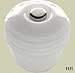 Victorian MILK WHITE Victorian Beehive Crystal Knob Pull-Designer's Collection