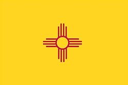 Valley Forge Nylon New Mexico State Flag, measures 3-Foot x 5-Foot