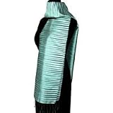 Silk shawl, 'Hypnotic Green'