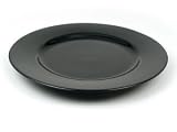 Ten Strawberry Street Black Rim Buffet Plates Set of 6