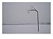 Basketball Goal Standing by Itself in the Middle of a Blizzard Entertainment Photographic Poster Print by Brian Gordon Green, 16x12 Image