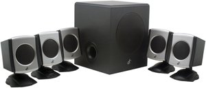 iConcepts 79233N 5.1 Speaker System with Subwoofer (Black)