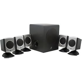Click here to buy iConcepts 79233N 5.1 Speaker System with Subwoofer (Black) by Saitek.