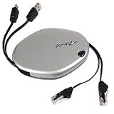 Kensington PocketLink 3-in-1 Ethernet/Phone/USB Cable for Mac or PC (33129)