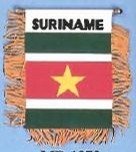 4 x 6 Suriname Mini Banner (1 Dozen)