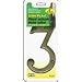 Hy-Ko BR-43SN/3 4" Satin Nickel #3 House Number