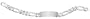 Sterling Silver Figaro Identification Bracelet, 8.5"