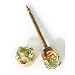 Iverness 24K Birthstone Gems Tiffany 3mm Piercing Earrings August Peridot