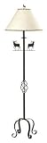 150Watt 3 Way Deer Iron Floor Lamp