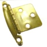 Decorative Overlay Hinge, 3/8 Brass