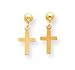 14k crossangle Earrings