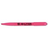 Hi-liter pen style highlighter, fluorescent pink ink