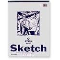 Canson Biggie Sketch Paper Pads 12in x 18in, top tape, 120 sheets (Pack of 12)