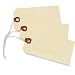 Twine-Strung Manila Shipping Tags, Size #5, 4-3/4