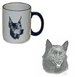 Schipperke Country Mug, Porcelain by Rosalinde (12 oz.)