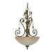Nuvo - 60/1141 : Cortina - 3 Light 15 3/4 IN. Pendant w/ Amber Veil Glass
