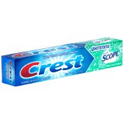 Crest Whitening Toothpaste Plus Scope, Minty Fresh, 6.2-Ounce Tubes