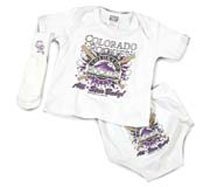 Buy Colorado Rockies 3 Piece Cotton Diaper by Star Struck