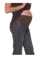 Ingrid & Isabel Women's Maternity Everyday BellaBand, Chocolate, Size Two