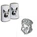 Rottweiler Small Salt and Pepper Shakers, Porcelain by Rosalinde (3')