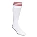 Sporting Goods : 3 Stripe Padded Socks (White/Red)