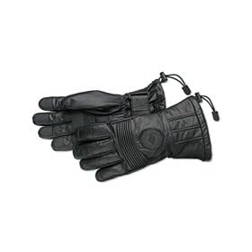 Harley Davidson Mens Waterproof Leather Gauntlet Gloves. Harley Logo. 98188-05VM