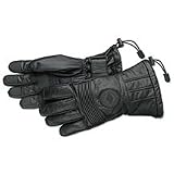 Harley Davidson Men's Waterproof Leather Gauntlet Gloves. Harley Logo. 98188-05VM