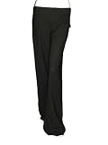 HELMUT LANG Wide Leg Trouser Pants in Black