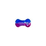 6 Gauge Blue Purple Acrylic Toxic Flame Saddle Plug