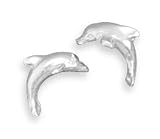 Small Dolphin Stud Earrings