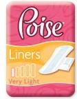 Poise Liners - Light Absorbency -- 208 Liners Per Case