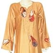 Indian Tunic Long Sleeve Cotton Caftan Size M (kftn647)