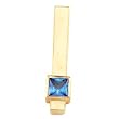 14K Yellow Gold Swiss Blue Topaz Pendant