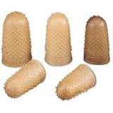 Acco Swingline Rubber Fingertips, #14 7/8in. Diameter, Amber, Box Of 12