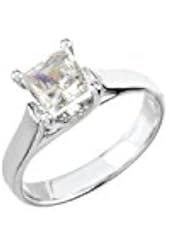 10K White 1/4 CTW Diamond Engagement Ring