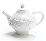 Sanibel Sands Seashell Teapot for Beach,Nautical Home Decor