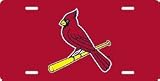St. Louis Cardinals Laser Cut Red License Plate