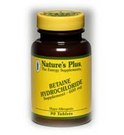 Betaine Hydrochloride 600mg - 90 - Tablet