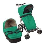 Micralite Toro Pushchair Complete with Carrycot - Black/Emerald Green