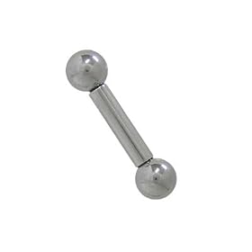 Straight Surgical Steel Barbell - 8 Gauge - 1/2" Inch