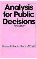 Cover image : Analysis for Public Decisions (3rd Edition)