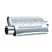 Borla Performance Industries BOR-40652: Muffler, Turbo, 2 1/4 in. Inlet/2 1/4 in. Outlet, Brushed Stainless Steel, Each