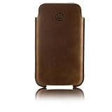 Electronics : Beyza Vintage Brown SlimLine VSL-20 Vertical Leather case for iPhone 3G